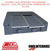 OUTBACK 4WD INTERIORS TWIN DRAWER MODULE - DUAL ROLLER FLOOR COMMODORE VE/VU UTE